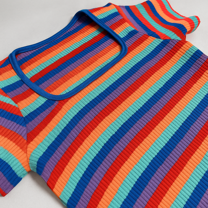 Square Neck Korean Croptop