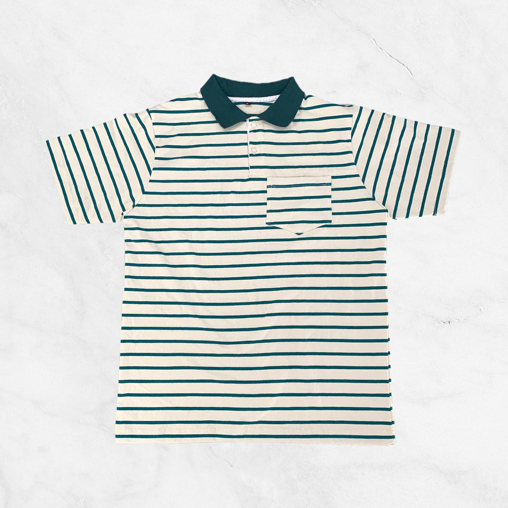 Striped Polo w/ Pocket
