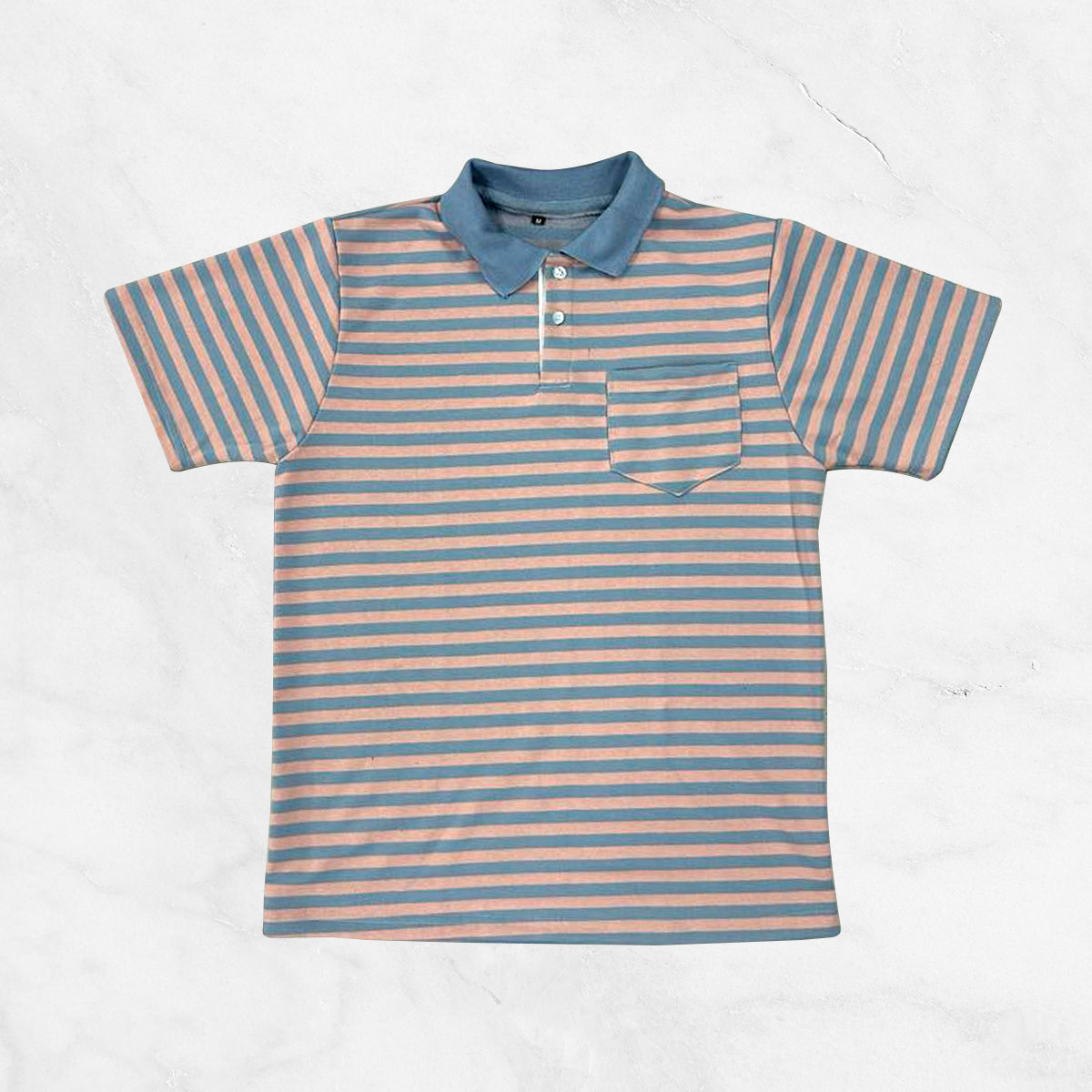 Striped Polo w/ Pocket