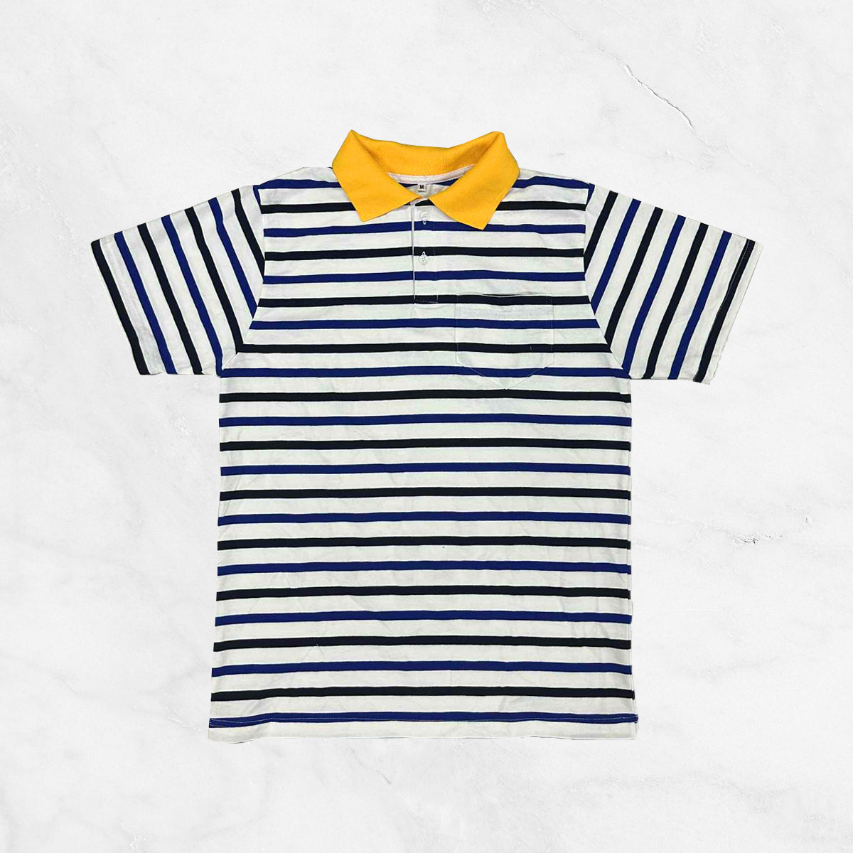 Striped Polo w/ Pocket