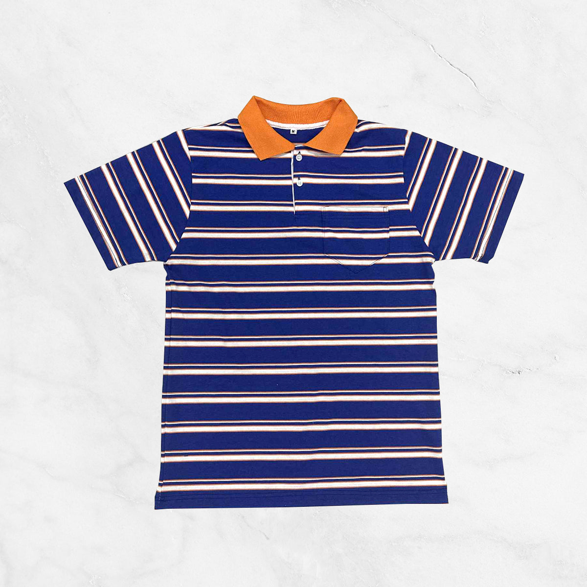 Striped Polo w/ Pocket