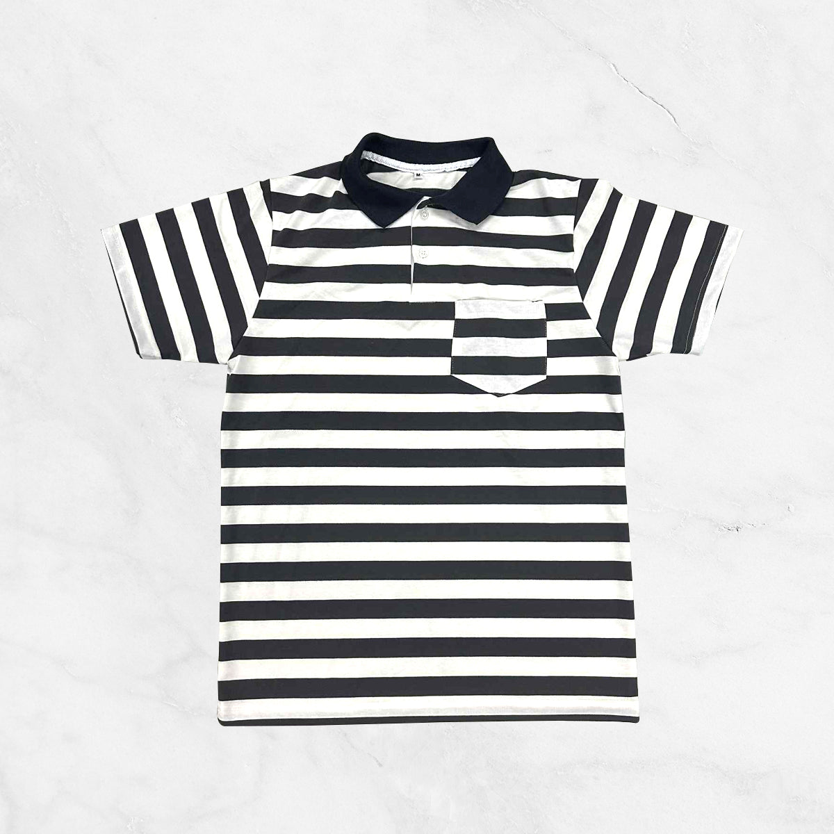 Striped Polo w/ Pocket