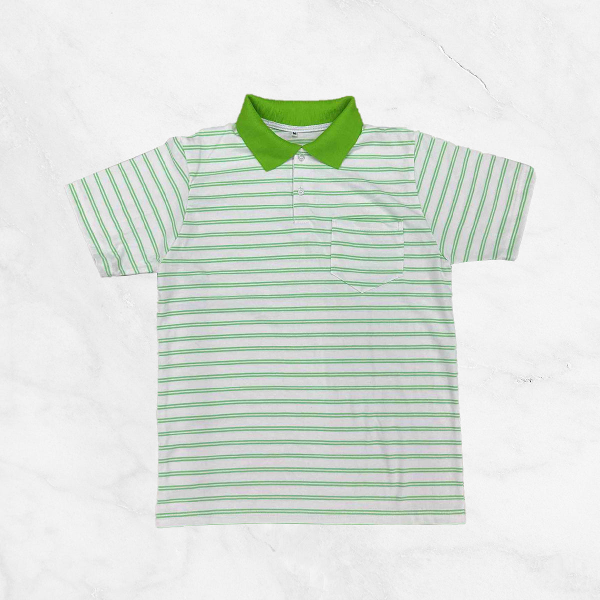 Striped Polo w/ Pocket