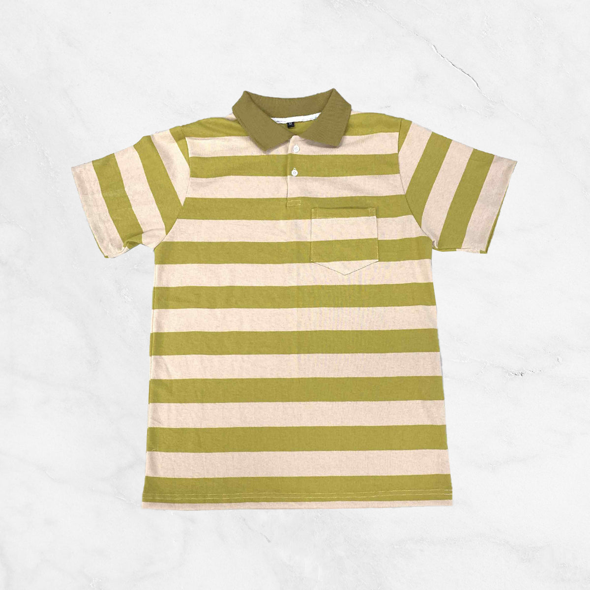 Striped Polo w/ Pocket