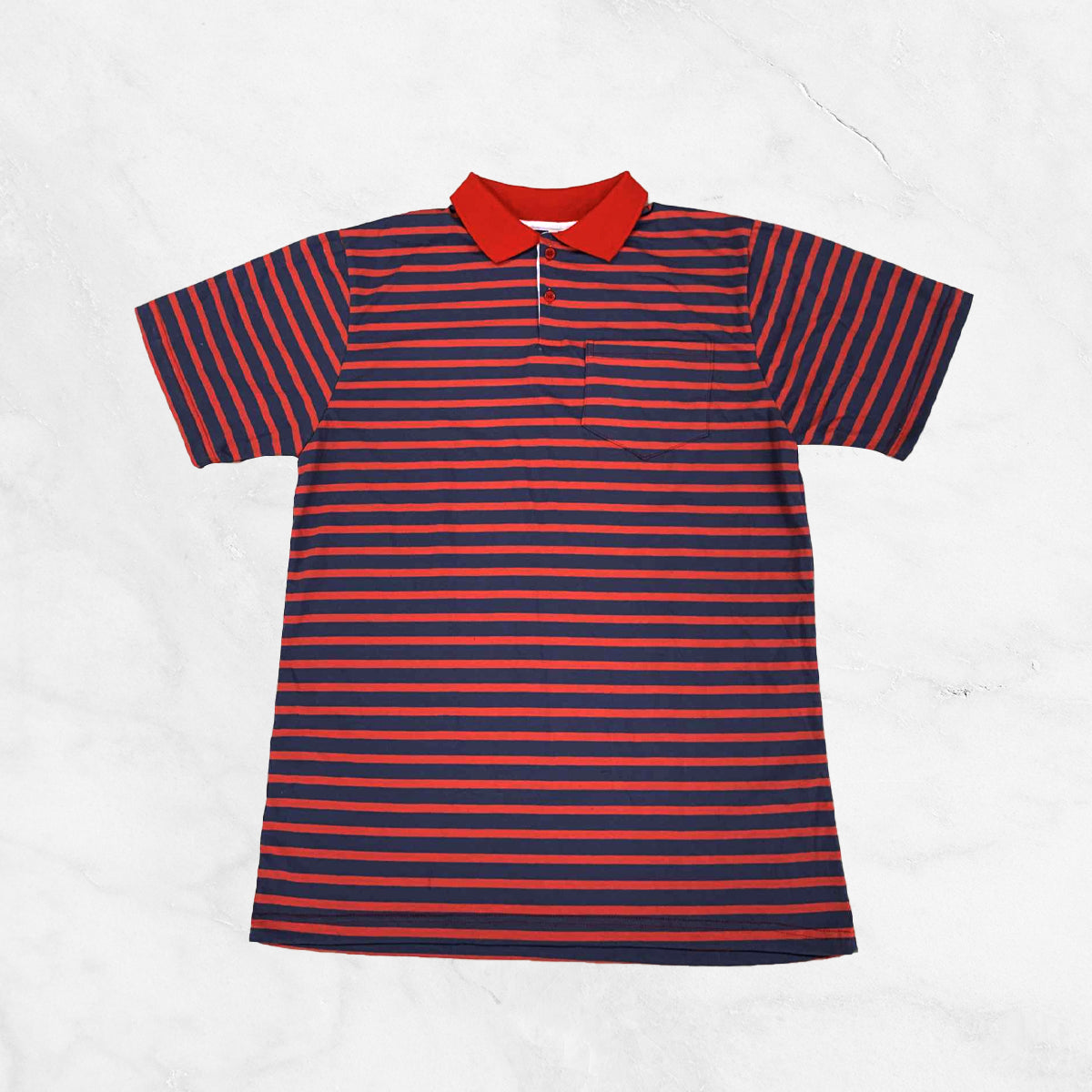 Striped Polo w/ Pocket